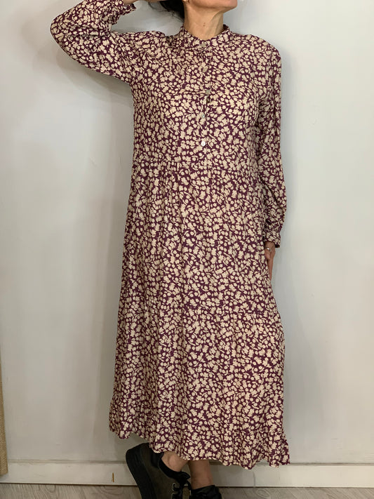 Vestido Floral Morado.